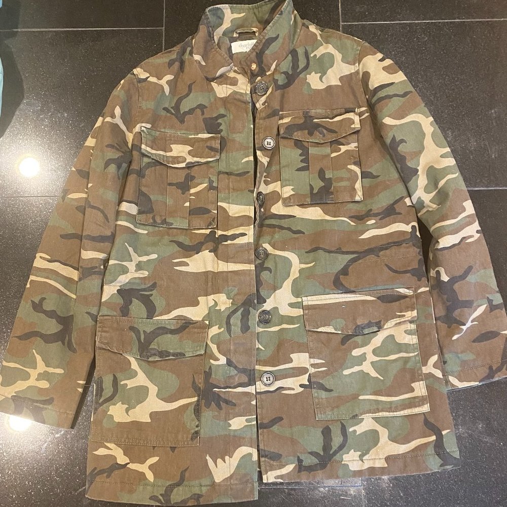 Charlotte Russe Camo Utility Jacket Womens Size S #375